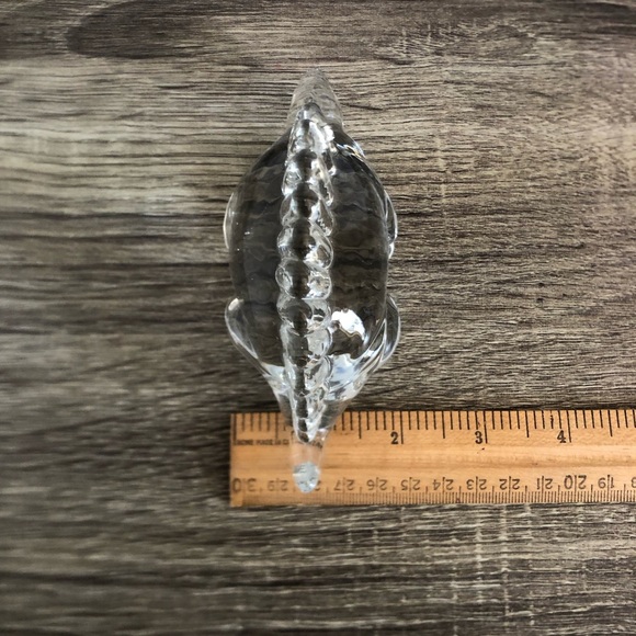 Vtg Clear Glass Dinosaur Paperweight - Picture 10 of 14